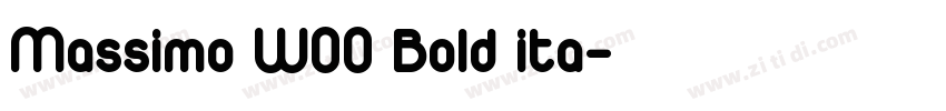 Massimo W00 Bold ita字体转换